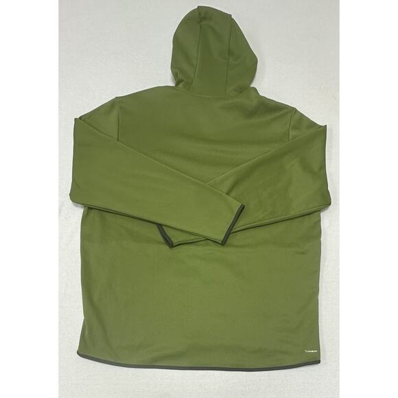 Adidas Climawarm Adult 2XL Green Hoodie Pullover Three Stripe Athleisure NWT - Picture 7 of 9
